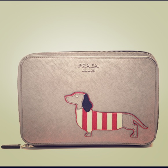prada dog wallet